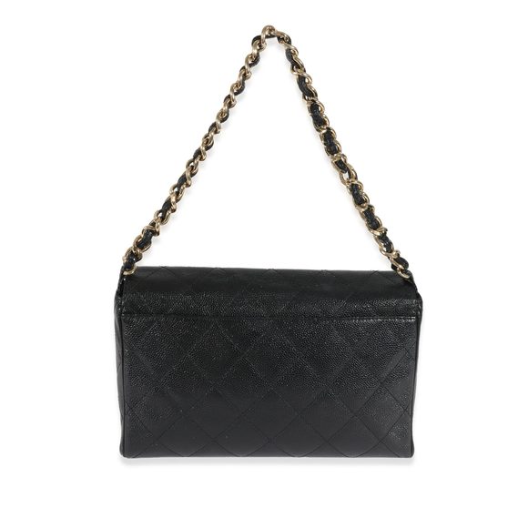 Chanel Black Caviar Vintage Single Flap Bag - Picture 4 of 6